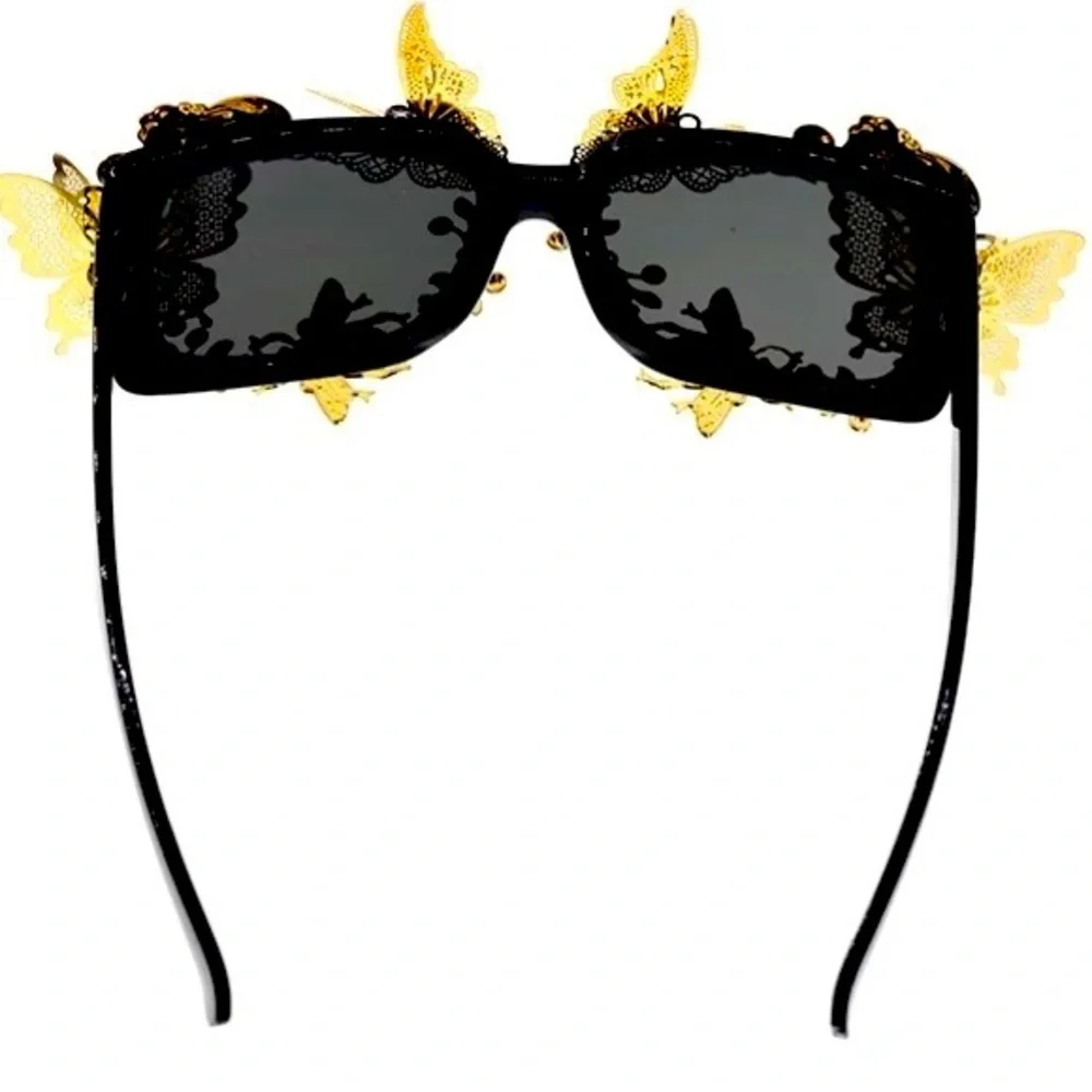 🆕New Vintage-Embellished Butterfly Sunglasses